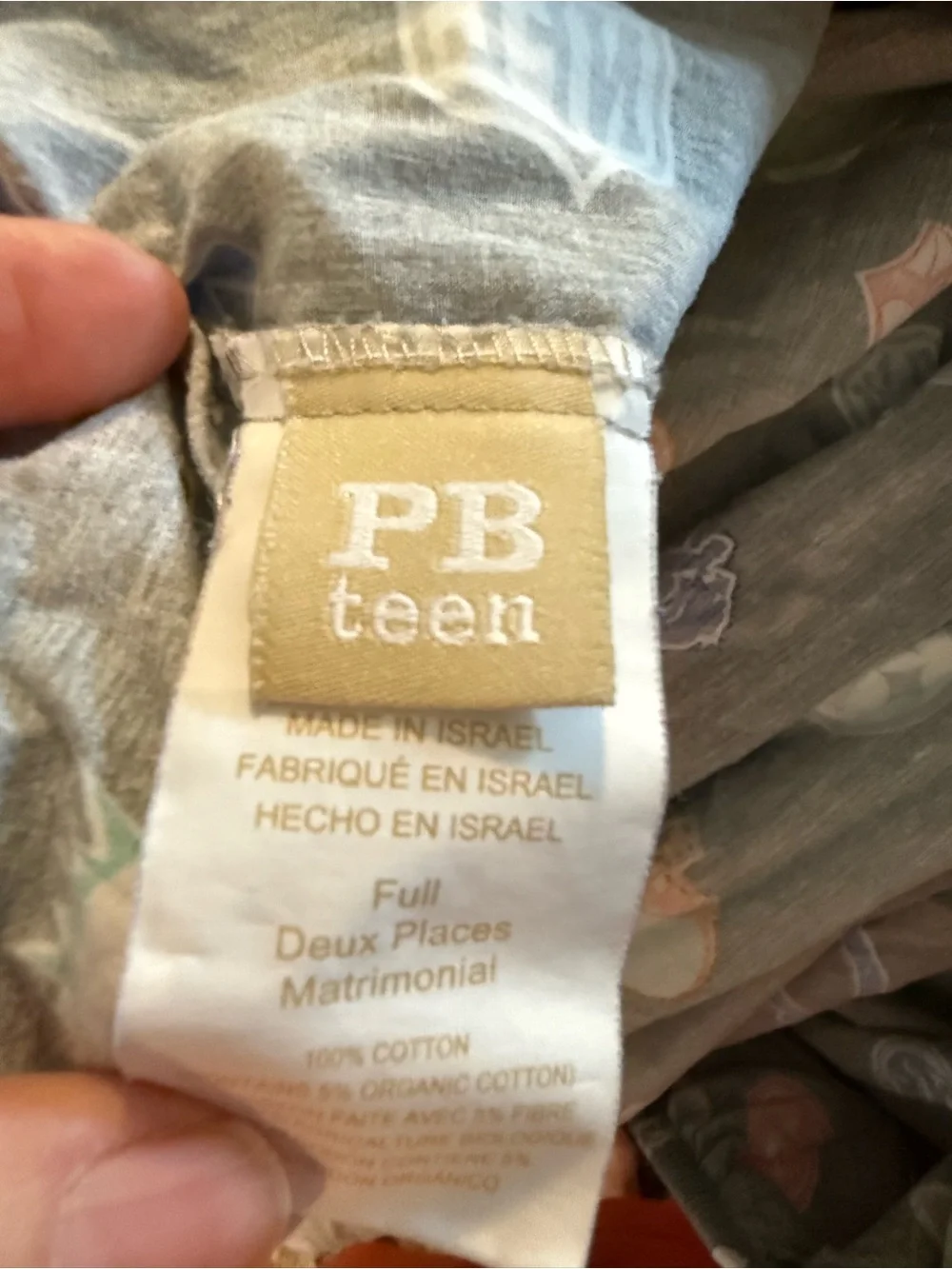 PB Teen Pottery Barn NFL Football Logo Full Flat And Fitted Sheets